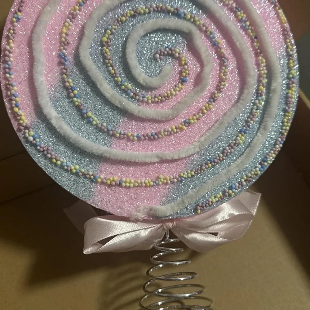 Colorful Swirl Lollipop Tree Topper